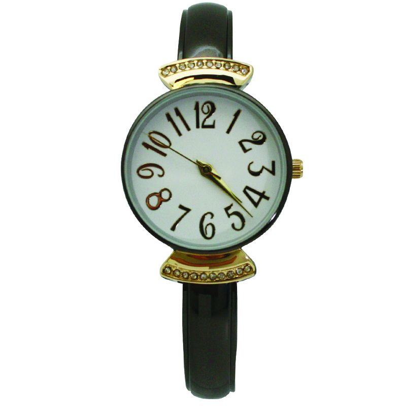 Olivia Pratt Every Day Large Numbers Dial Metal Bangle Watch, 4 of 6