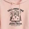 Women's - Yellowstone - Dutton Ranch Cropped Graphic Hoodie - 2 of 4