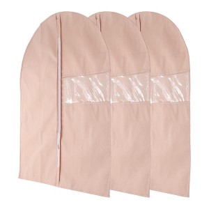 Unique Bargains Dustproof Transparent Window Garment Bag 3 Pcs - 1 of 4