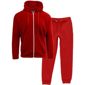Galaxy By Harvic Boy's  Fleece Jogger Sweatpants and Hoodie Sweatshirt Set - 1 of 4