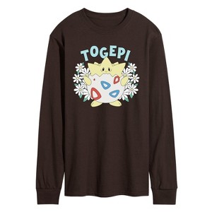 Men's - Pokémon - Floral Togepi Long Sleeve Graphic T-Shirt - 1 of 2