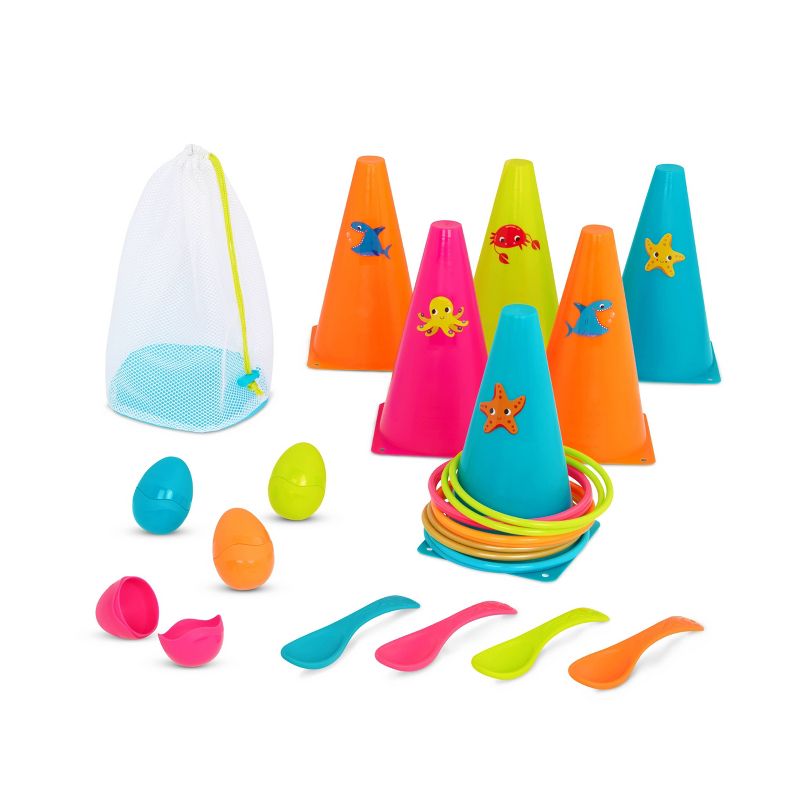 B. toys Ring Toss &#38; Egg-and-Spoon Outdoor Games Galore, 1 of 9