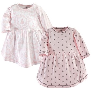 Luvable Friends Hudson Baby Long-Sleeve Dresses 2pk - 1 of 1