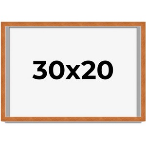 PosterPalooza | Modernist Brown Picture Frame - UV Acrylic, Backing Board, Hanging Hardware Included - 1 of 4