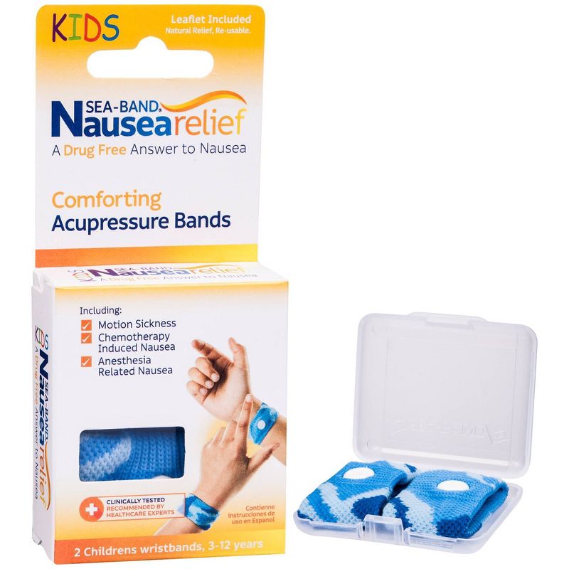 Seaband Nausea Relief Comforting Acupressure Bands for Kids - 1pair, 3 of 5