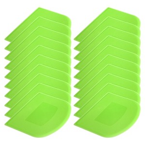 Unique Bargains Kitchen Flexible Plastic Baking Cake Scraper Dough Cutter 4.65x3.7 Inch - 1 of 4