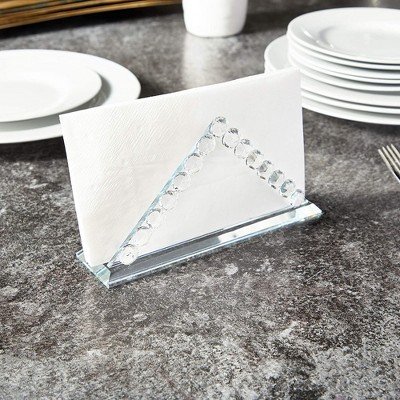 Clear Crystal Decorative Napkin Holder for Tabletop