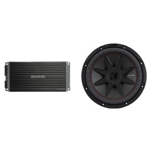 Kicker 12 Inch CVR Woofer Includes 52CVR124 Package with 47KEY5001 Amplifier - 1 of 4