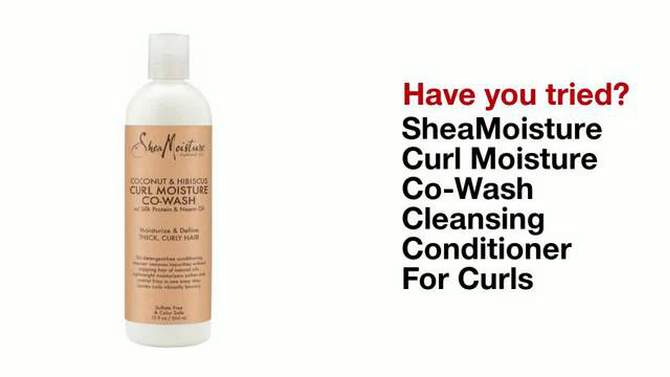 SheaMoisture Coconut &#38; Hibiscus Co-Wash Conditioning Cleanser - 12 fl oz, 2 of 8, play video