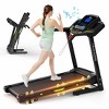 Aukfa 3.5HP Foldable Treadmill with Incline, 12 Programs, 330lb Capacity, LCD Display App Compatible for Home Gym Fitness - 3 of 4