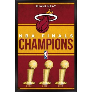 Trends International NBA Miami Heat - Champions 23 Framed Wall Poster Prints - 1 of 4