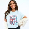 Simply Sage Market Patriotic Disco Collage Garment Dyed Tee - 3 of 4