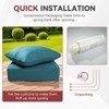 Buenhomino 3-Pack 6inch Thick 24" x 24" Deep Seat Cushion & Back Pillow with Removable Covers Outdoor - 3 of 4