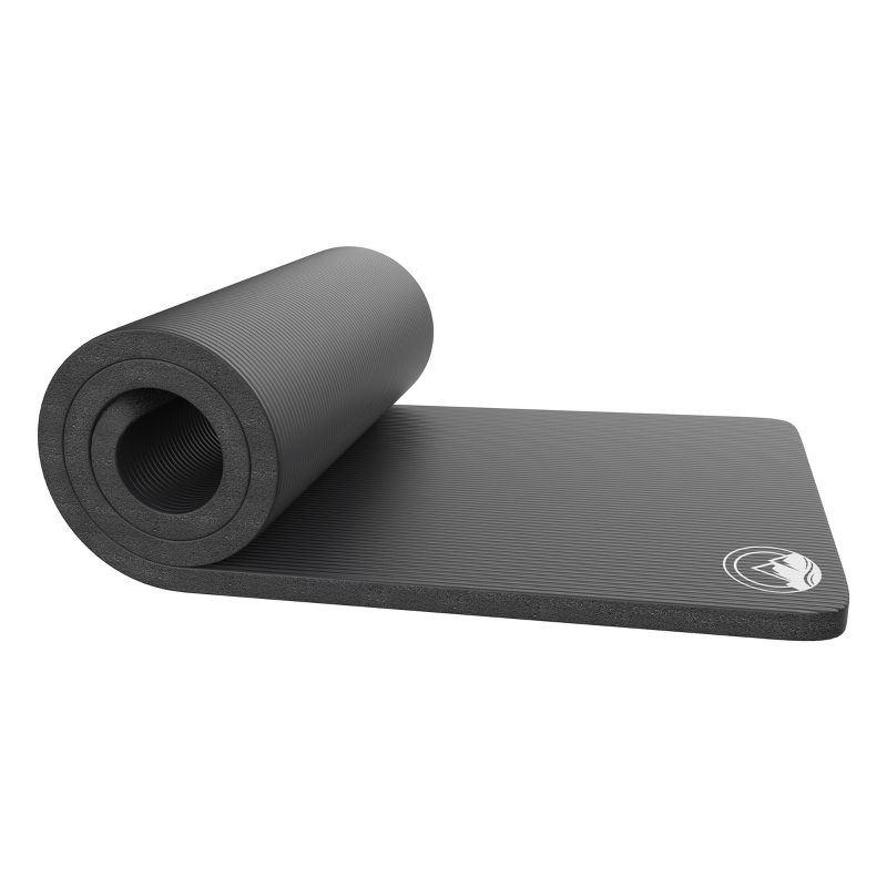 Leisure Sports Roll-Up Camping Mat With Carry Strap - Adult Single Thick Foam Waterproof Mat - Black, 1 of 8