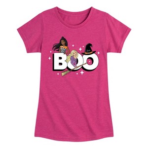 Girls' - Barbie - Barbie Boo Logo Fitted Short Sleeve Graphic T-Shirt - 1 of 4