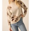 Women's Floral-Pattern Knit Mock-Neck Sweater - PROMESA - 4 of 4