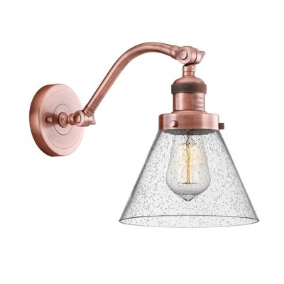 Cone - 1 Light Wall Sconce In Industrial Style-11.5 Inches Tall and 8 Inches Wide