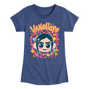 Girls' - Disney - Vanellope & Candy Fitted Short Sleeve Graphic T-Shirt - 1 of 3
