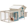 Outdoor Chicken Coop With Nesting Box, Chicken Coops Big With Removable Bottom For Easy Cleaning, Weatherproof Chicken Cage-Cuddlewood - 2 of 4