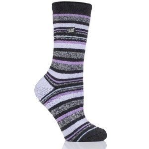 Women's WARMER Stripe Crew Sock - 1 of 1