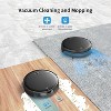 Teendow BR151 Robot Vacuum and Mop, APP/Remote/Voice Control, Cordless Robot Vacuum Cleaner for home, Auto-Charge, for Hardfloor or Carpet, Black - 2 of 4