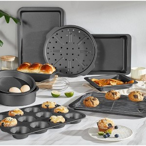 VAVSEA Bakeware Set of 7, Nonstick Baking Pan Set, Carbon Steel Heavy Oven Pan Set with Cookie Sheet, Cake Pan, Loaf Pan etc. - 1 of 4