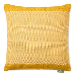 TOWN & COUNTRY TERRA Alara Solid Border Handcrafted Indoor Outdoor Decorative Pillow - 1 of 4