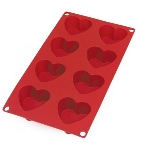 Silicone heart 2024 baking mold