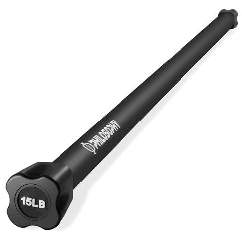 Philosophy Gym Workout Weighted Bar - Padded Workout Body Toning Aerobic Exercise Bar - image 1 of 4