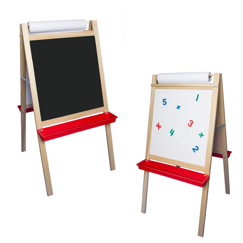 Crestline Products Deluxe Magnetic Paper Roll Easel, Dry Erase/Black Chalk, 2 of 4