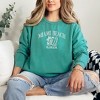 Simply Sage Market Women's  Garment Dyed Graphic Sweatshirt Embroidered Miami Beach Florida - 2 of 3