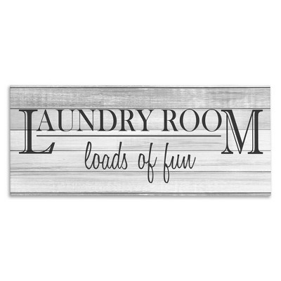 Stupell Industries Fun Laundry Room Funny Bathroom, 48" x 20"