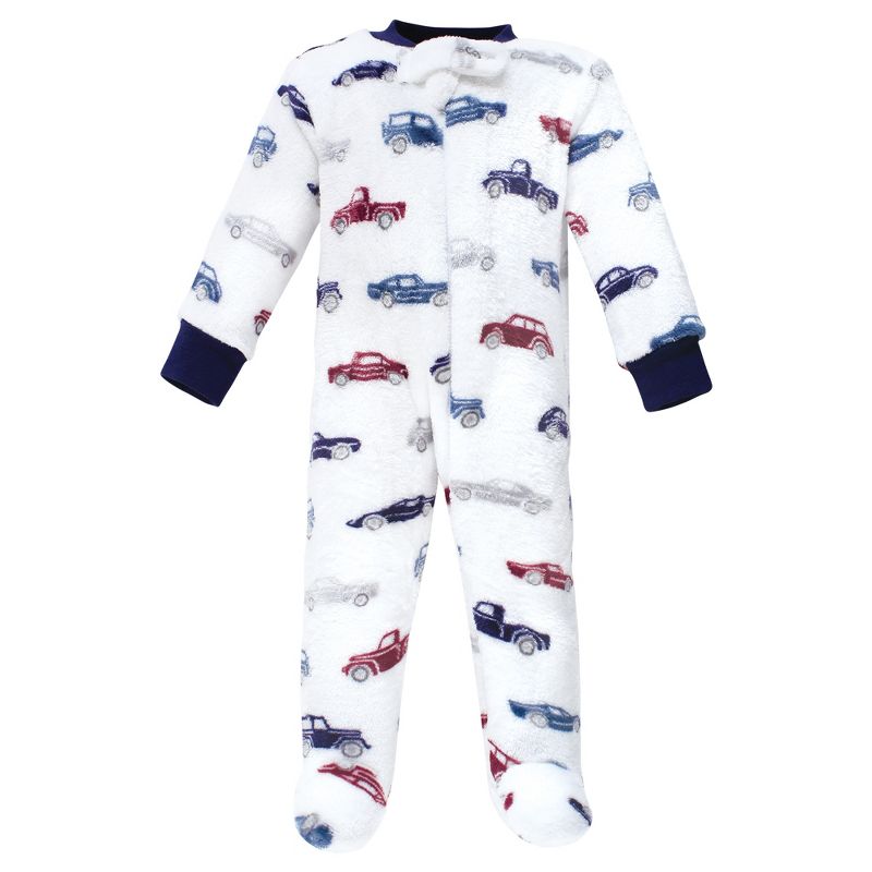 Hudson Baby Infant Boy Plush Sleep and Play, Cars, 4 of 6