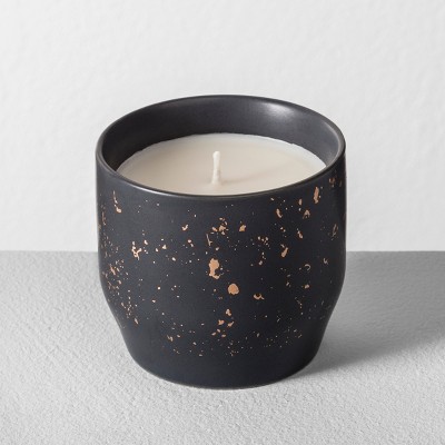 2-Wick Ribbed Ceramic Pampas Jar Candle Light Gray 12oz - Hearth &#38; Hand&#8482; with Magnolia: Soy &#38; Paraffin Wax, 30hr Burn Time