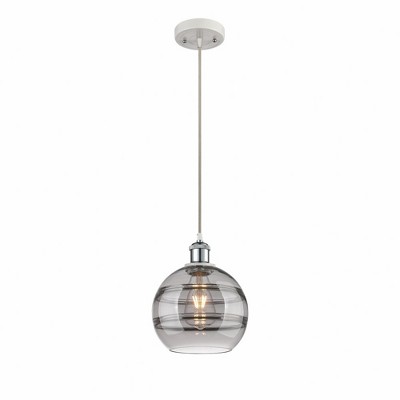 Rochester - 1 Light Cord Hung Mini Pendant In Industrial Style-9.88 Inches Tall and 8 Inches Wide