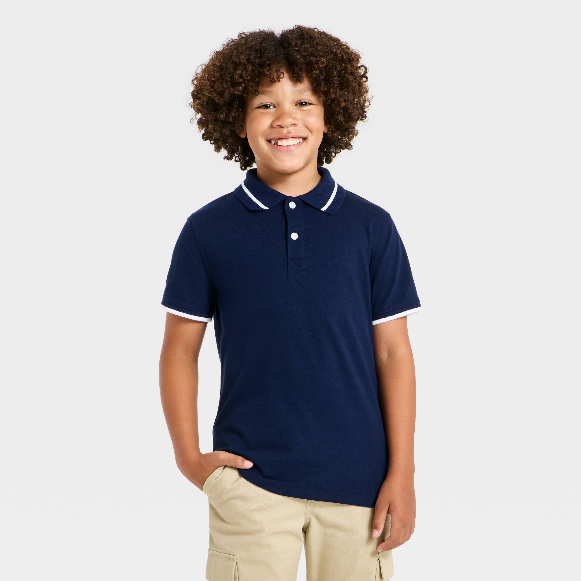 Boys' Short Sleeve Tipping Polo Shirt - Cat & Jack™