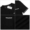 Men's See Through Short Sleeve Knit Shirt Lapel Collar Stretch Lightweight Polo Shirts - 4 of 4