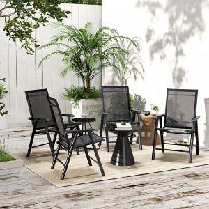 PAGED Set of 2 Patio Dining Chairs,Modern Rattan Outdoor Dining Chairs with Cushion and Backrest,Chairs Suitable for Patio,Garden - 1 of 4