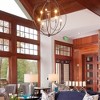 Crystorama Lighting Sylvan 8 - Light Chandelier in  Black Forged - 2 of 2