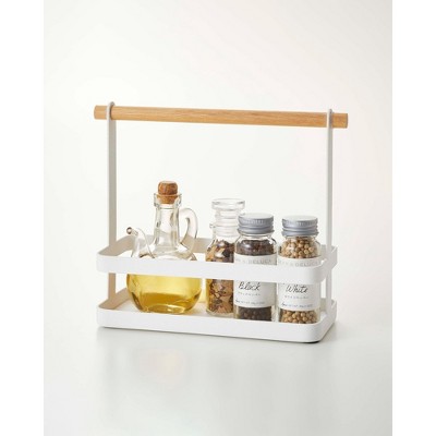 Yamazaki Home - Tabletop Storage Caddy - Steel + Wood