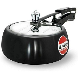 Hawkins 3.5L Hard Anodized Pressure Cooker: Aluminum, Locking Lid, Cool Touch Handle, Hand Wash, Silver, 1-Year Warranty - 1 of 4