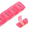 Unique Bargains 28 Grid Cylindrical Pill Case Colorful 1 Pc - 3 of 4