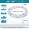 Unique Bargains Tinned Copper Insulated Heat Resistant PVC Covered 300V SPT-1 Round Wire 18AWG - 2 of 4