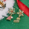 Festive Christmas Earring Set - Playful Hat, Tree & Snowflake Designs for Holiday Cheer - 2 of 4