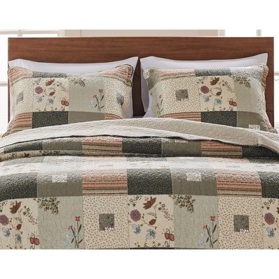 Sedona Multicolor Cotton Quilted Standard Sham