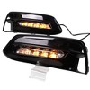 White/Amber/Blue DRL Front Daytime Running Light Sequential Flash Turn Signal Feature Fit for Accord LX EX Sport EX-L Touring 2018 2019 2020 - 3 of 4