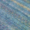 HomeRoots 10' X 14' Teal Blue And Copper Striped Washable Indoor Outdoor Area Rug - 4 of 4