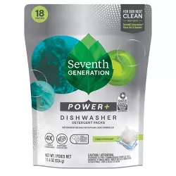 Seventh Generation Power Plus Dishwasher Packs - Fresh Citrus - 11.4oz/18ct