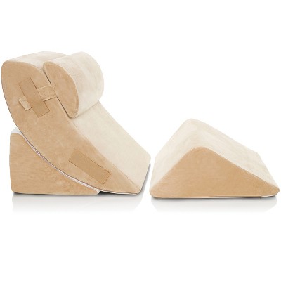 AllSett Health® 4-Piece Orthopedic Bed Wedge Pillows Set