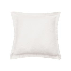 C&F Home 26" x 26" Ivory Preston 100% Cotton Euro Pillow Sham Machine Wash Bedding - 1 of 1